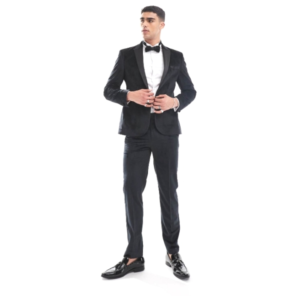 ASOS Men's Slim Fit Tuxedo Jacket-Size 34S-Black